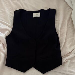 Aritzia / Wilfred Midnight Black Vest